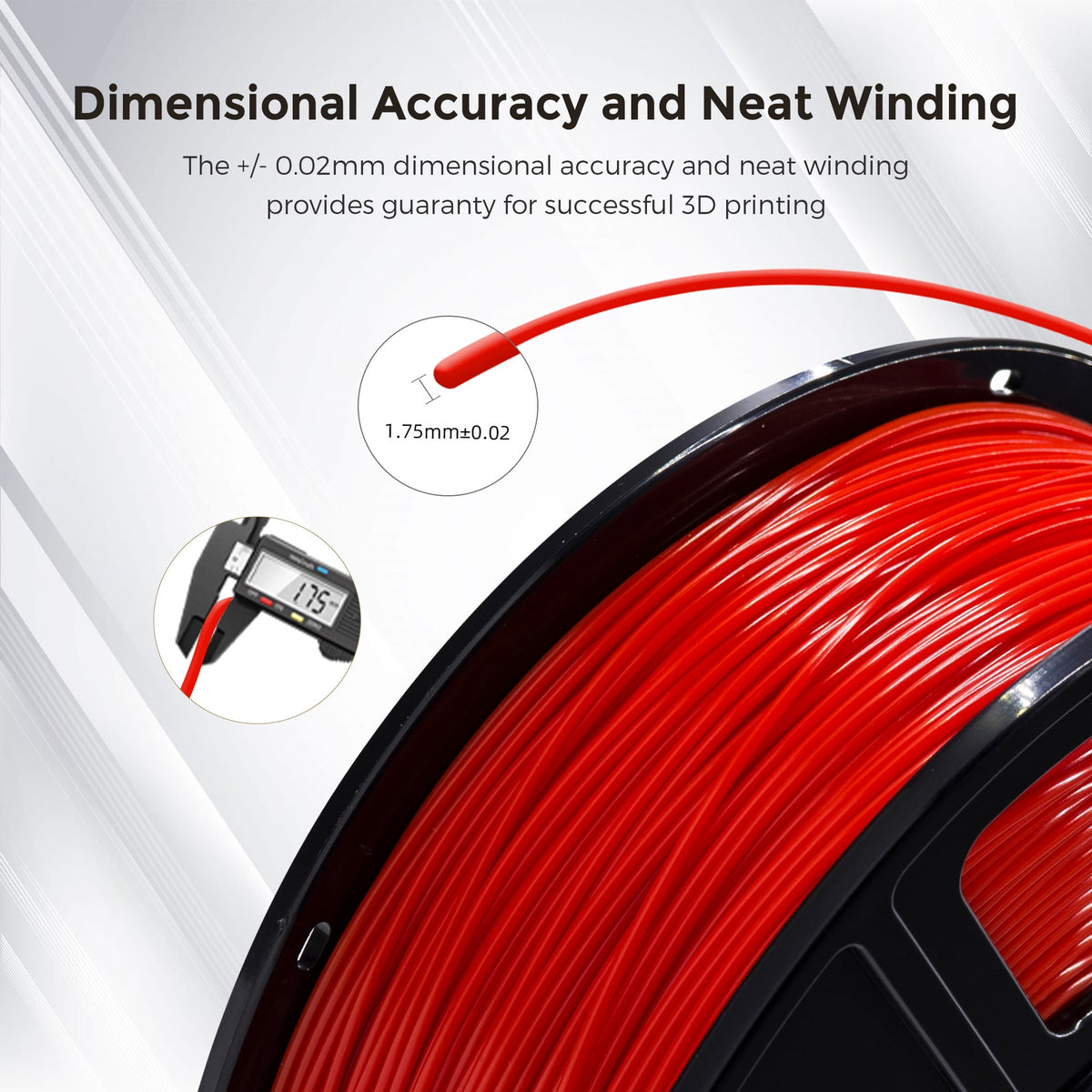 Flashforge PLA Filament 1.75mm, 1KG/2.2lbs PLA 3D Printer Filament, Burnt Titanium