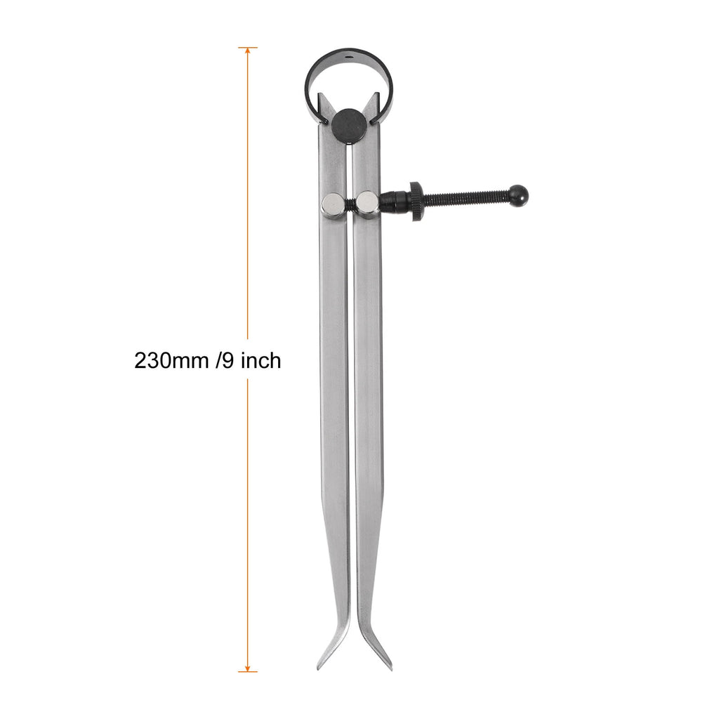Spring Joint Caliper 8 inch/200mm Steel Spring Inside Caliper for Wood Turning Lathe Work