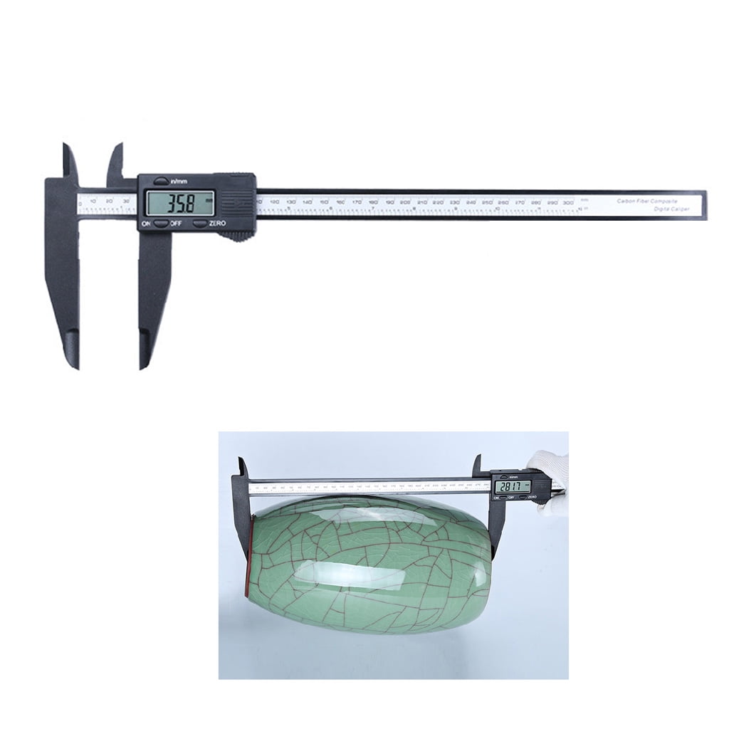 0-300mm/0.2mm Digital Vernier Caliper 12 inch LCD Display Long Jaw Micrometer Ruler Gauge Measuring Instrument Tool