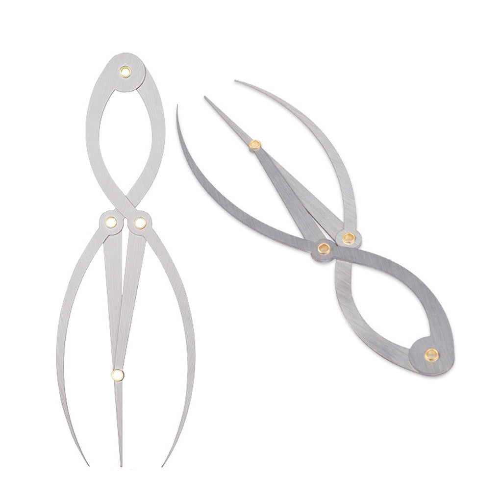 Zorvai Golden Mean Calipers Golden Ratio Calipers Stainless Steel Eyebrow RulerArt Work Design Golden Measure Tool