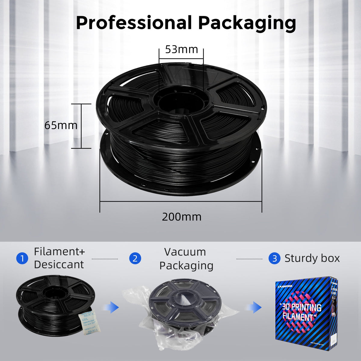 Flashforge PLA Filament 1.75mm, 1KG/2.2lbs PLA 3D Printer Filament, Burnt Titanium