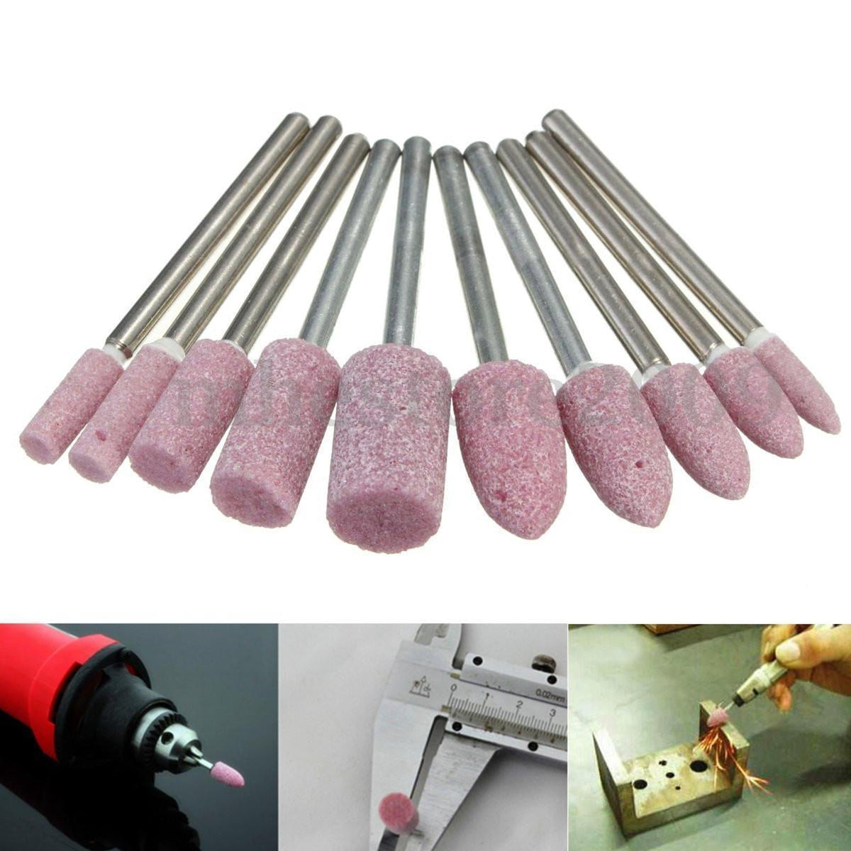 10Pack Grinding Stone Wheel Head Tools Dremel Rotary Tools Rotary Abrasive Tools