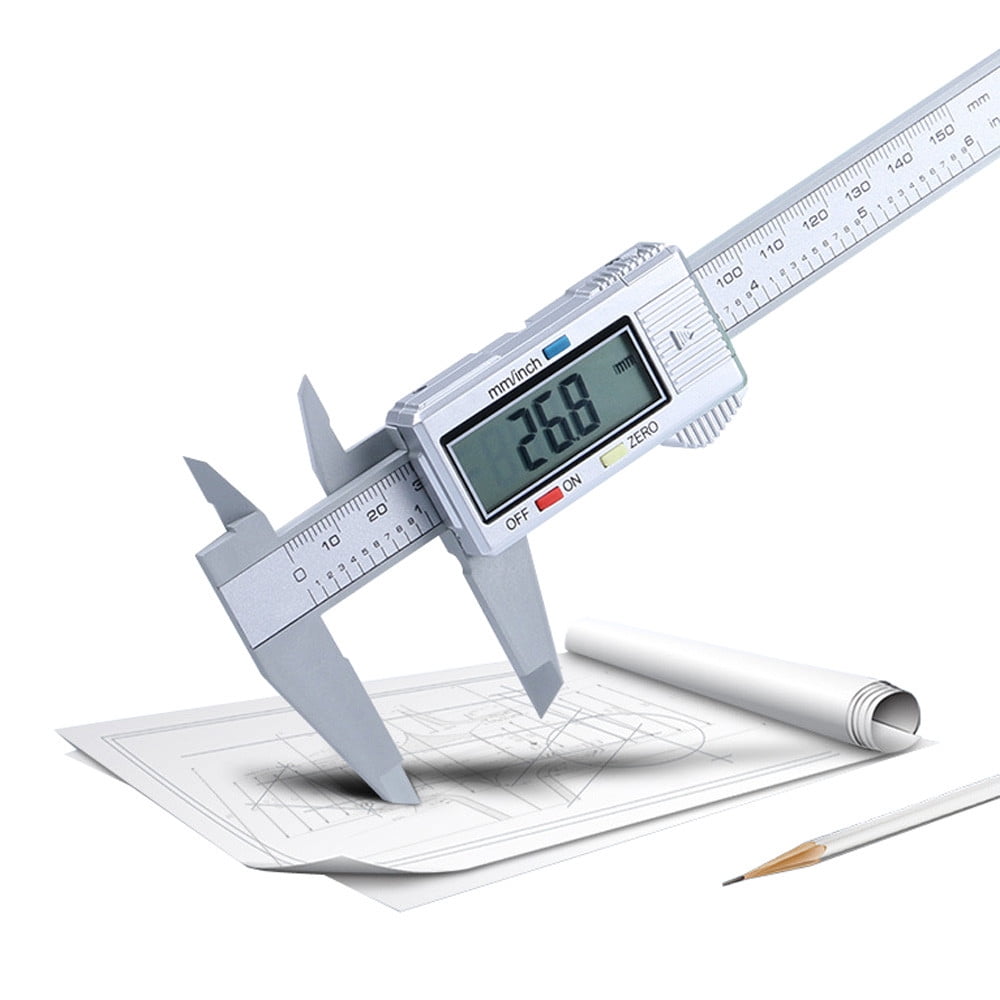Measuring Tool 0-150mm Vernier Caliper 6 Inch Card Ruler LCD Electronic Carbon AltiTrackier Metier MicroTrackier Metier Gauges