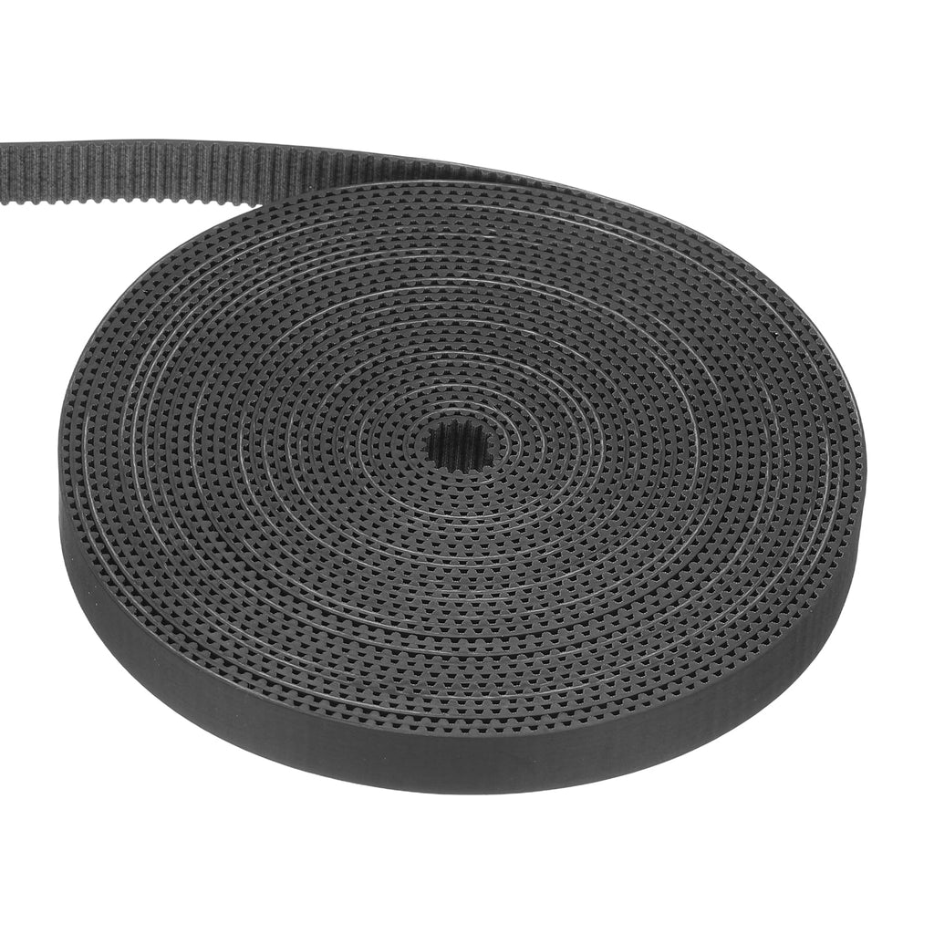 Uxcell Dustproof Rubber 2GT Timing Belt 10x5000mm 2mm Pitch 1.5mm Thick Black Open Loop Pulley Timing Belt for 3D Printer