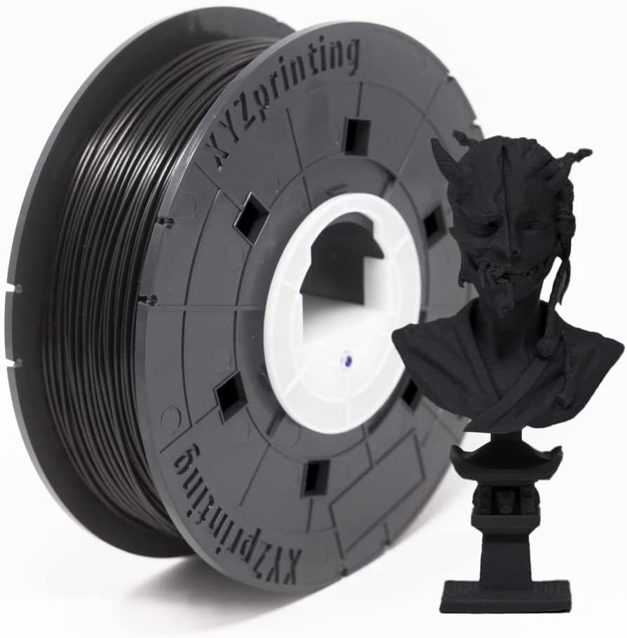 XYZPrinting ABS 3D Printer Filament, No NFC, Dimensional Accuracy +/- 0.02 mm, 1kg Spool, 1.75 mm, BLACKN 1KG Black