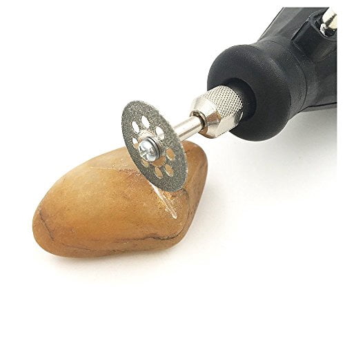 10 pcs Diamond Cutting Wheel Cut Off Discs Coated Rotary Tools W/Mandrel 30mm for Dremel