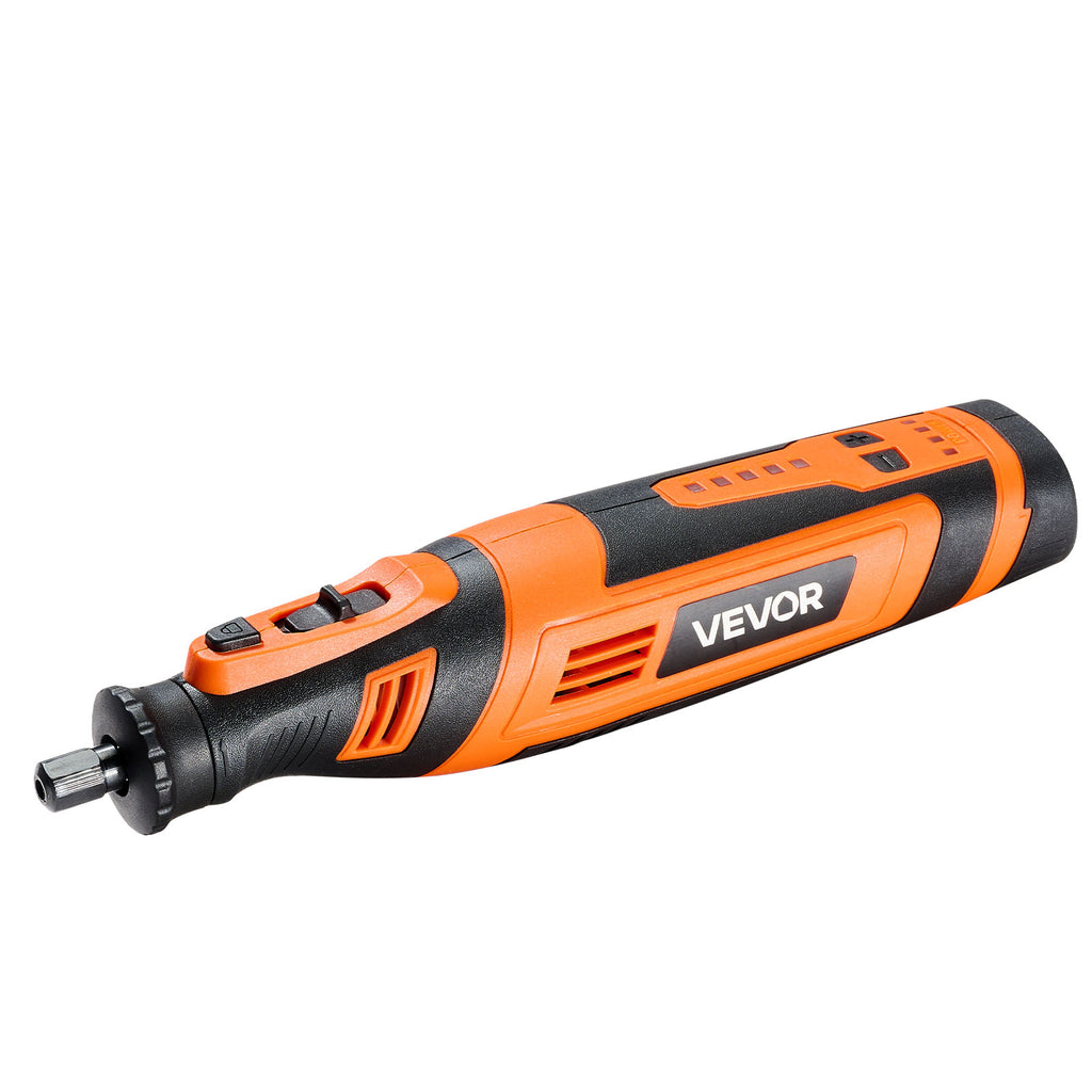 VEVOR 136-Piece Cordless Rotary Tool Kit, DC8V Portable Mini Power Rotary Tool, 5 Speeds 5000-30000RPM Multi-Purpose DIY Tools for Engraving, Sanding, Polishing, Carving, Grinding, Cutting, DIY Craft