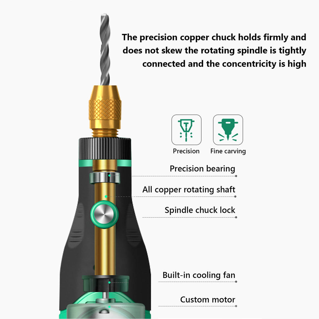 Mini Handheld Rotary Tool Kit, Multifunctional Electric Grinder for Engraving, Polishing, Drilling, Sanding – Includes 30+ Accessories, Variable Speed, Corded
